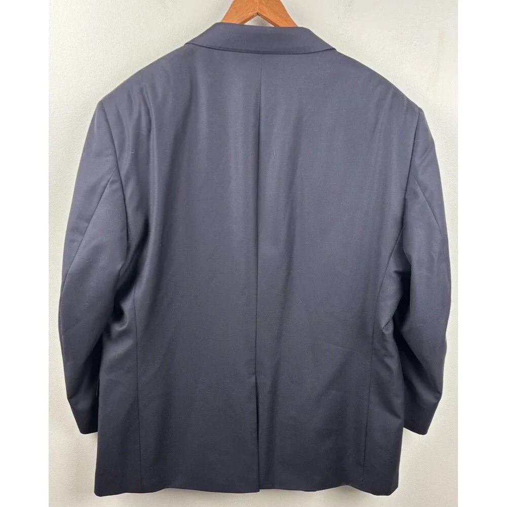 Jos A Bank Navy Blue Signature Gold 46S 100% Wool Blazer Sport Coat Jacket